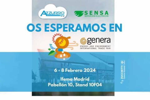 Sensa Servicios Eléctricos estará presente en Genera 2024 junto a Azzurro ZCS