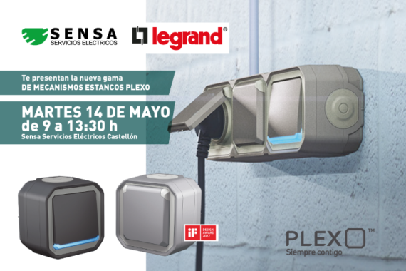 Sensa Servicios Eléctricos presenta el nuevo mecanismo de Legrand, Plexo