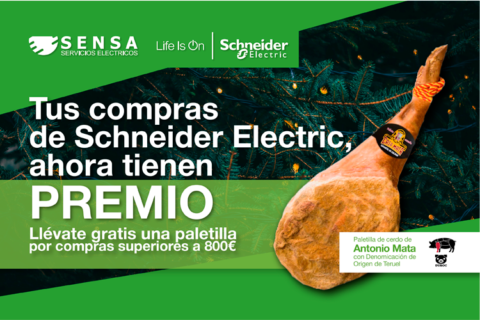 Sensa Servicios Eléctricos y Schneider Electric te regalan una paletilla