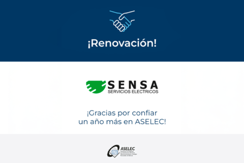 Sensa Servicios Eléctricos volverá a ser patrocinador de Aselec (Asociación de Empresas de Instalaciones Eléctricas, Telecomunicaciones y Energías Renovables de Valencia) un año más
