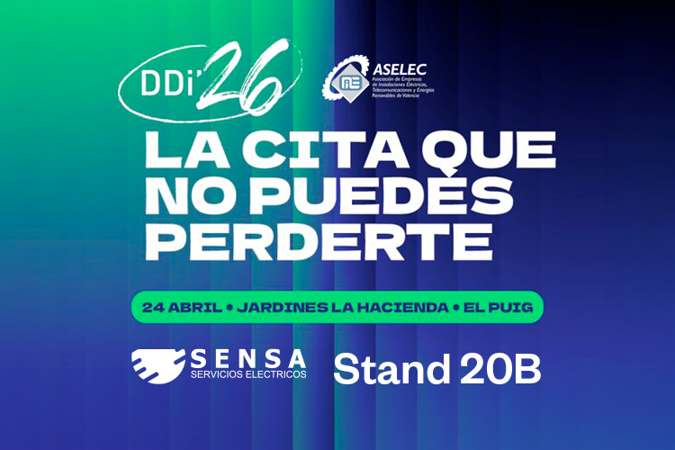 Sensa Servicios Eléctricos participará en el DDI 2026 (Día del Instalador) Aselec